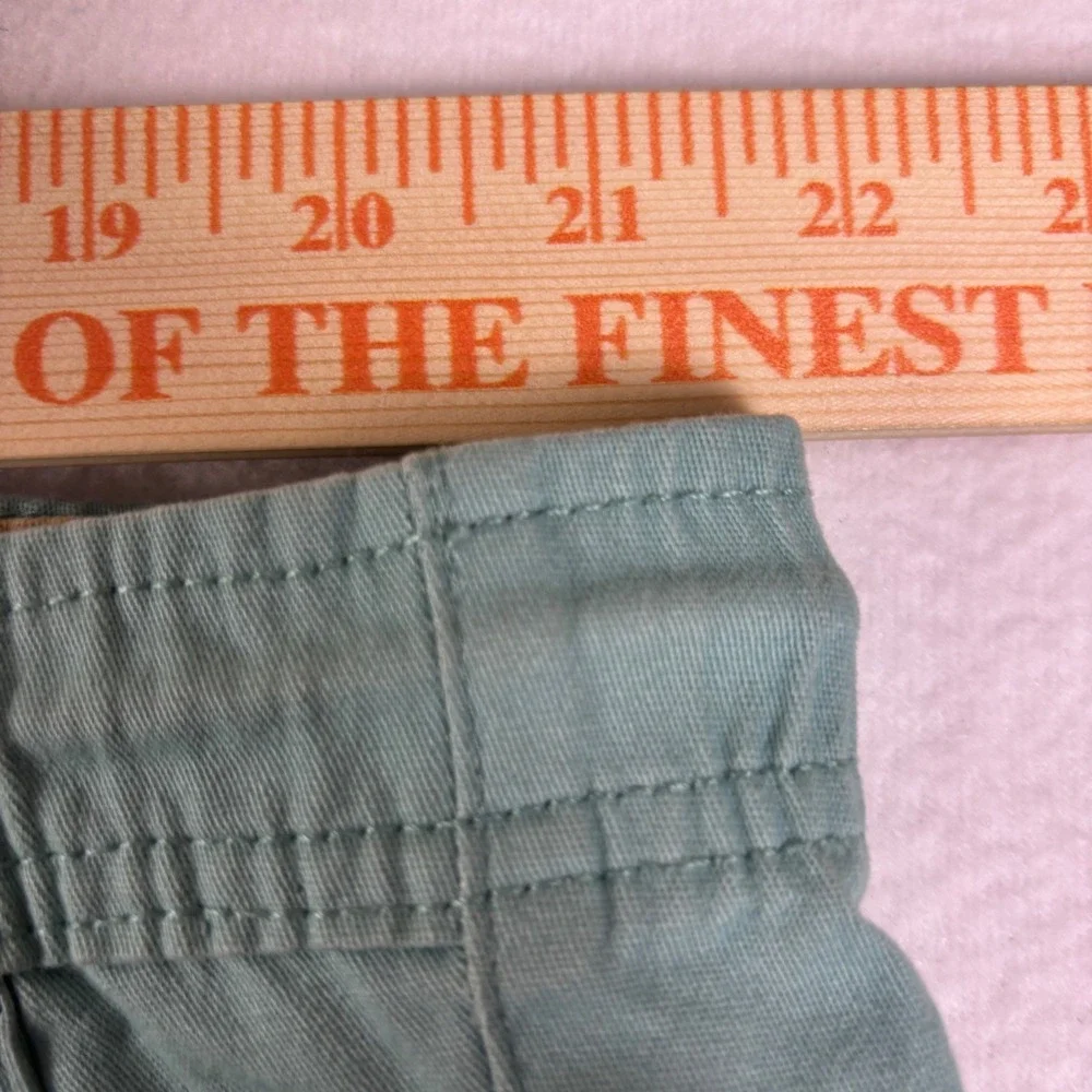 Caribbean Joe Mens Shorts Size 42 Seafoam Green Cotton Stretch Drawstring Casual
